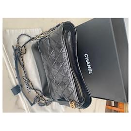 Chanel-Chanel Gabrielle black shoulder bag-Black
