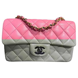 Chanel-Chanel Pink Timeless mini rectangle flap bag-Pink