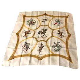 Hermès-Rare Carré Hermès Général L'Hotte French Riding School by Jean de Fougerolle-White